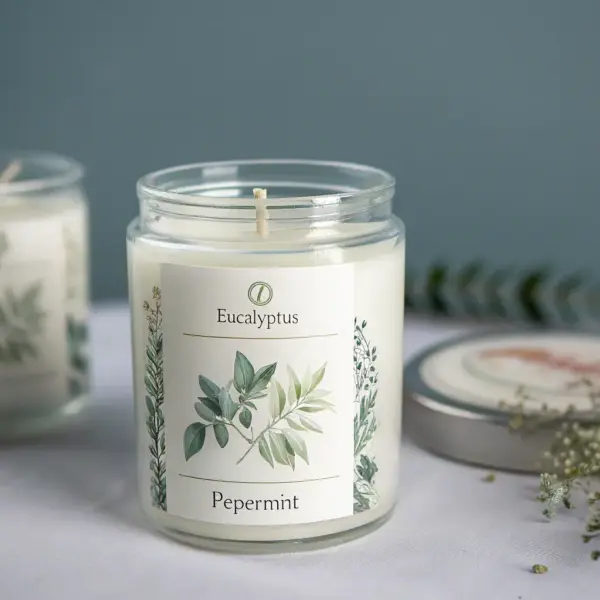 Lumânare de Relaxare cu Eucalipt și Mentă